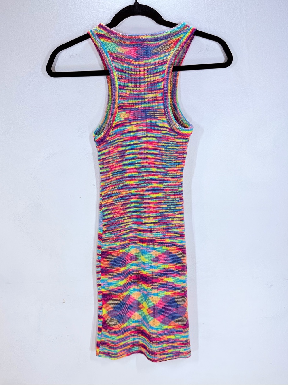 Princess Polly Elish Rainbow Knit Bodycon Mini Dress Size 2 NWT - Picture 2 of 9